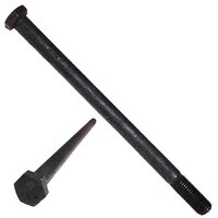 1"-8 X 11" Hex Cap Screw, Grade 5 (SAE J429), Coarse, Plain