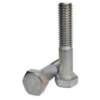 HCSF1412S 1/4"-28 X 1/2" Hex Cap Screw, Fine, 18-8 Stainless