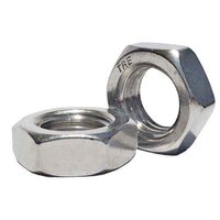 HJN14S 1/4"-20 Hex Jam Nut, Coarse, 18-8 Stainless