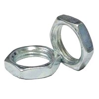 1/8"-27 (NPT) Hex Panel Nut, (1/2"ACF, 1/8" thick), Zinc