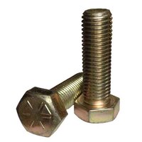 8HTB12412 1/2"-13 x 4-1/2" Hex Tap Bolt, Coarse, Grade 8 (SAE J429), Zinc Yellow