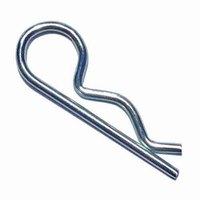 HPC233 #233 Hitch Pin Clip, Spring Wire, Zinc (0.093" X 1-1/8", 7/64" Hole, 1/4" Eye I.D.)