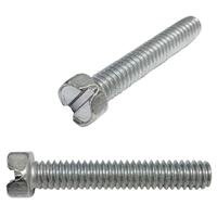 IHSMSF010114 #10-32 x 1-1/4" Indented Hex Head, Slotted, Machine Screw, Fine, Zinc