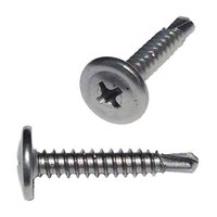 #8 X 1-1/4" K-Lath (Mod. Truss Head), Phillips, Self-Drilling Screw, 410 Stainless