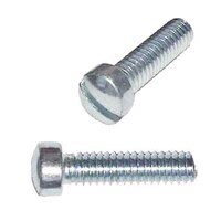 FIMS834 #8-32 x 3/4" Fillister Head, Slotted, Machine Screw, Coarse, Zinc