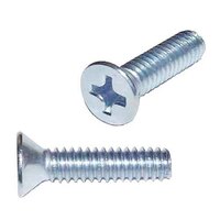 MFPMS812530 M8-1.25 X 30 mm Flat Head, Phillips, Machine Screw, Coarse, DIN 965A, Zinc