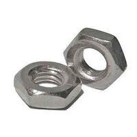 #10-24 Hex Machine Screw Nut, Coarse, Aluminum