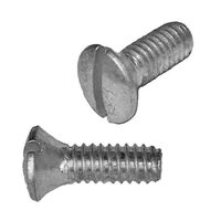 OMS1458S 1/4"-20 X 5/8" Oval Head, Slotted, Machine Screw, Coarse, 18-8 Stainless