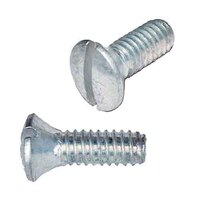 OMS8516 #8-32 x 5/16" Oval Head, Slotted, Machine Screw, Coarse, Zinc