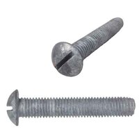 1/2"-13 X 1-1/4" Round Head, Slotted, Machine Screw, Coarse, HDG