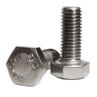 MHC4710SFT M4-0.7 X 10 mm Hex Cap Screw, Coarse, DIN 933 (FT), 18-8 (A2) Stainless