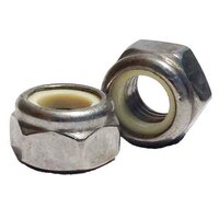 MLN58S M5-.8 Metric Nylon Insert Locknut, Coarse, 18-8 (A2) Stainless