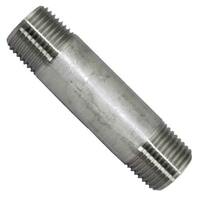 NIPW343S40S316 3/4" x 3" Pipe Nipple, TBE, Welded, Schedule 40, 316L Stainless