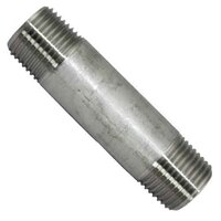 NIPW345S40S 3/4" x 5" Pipe Nipple, TBE, Welded, Schedule 40, 304L Stainless