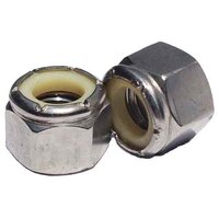 NE1S 1"-8 Nylon Insert Locknut, (NE), Coarse, 18-8 Stainless