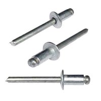 3/32" X 1/8" Blind Rivet, Dome Head, All Aluminum, Rivet/Mandrel