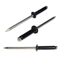 1/8" X 3/16" Blind Rivet, Dome Head, All Stainless Rivet/Mandrel, Painted Black