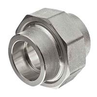 UN114FSW3S316 1-1/4" Union, Forged, Socket Weld, Class 3000, T316/316L Stainless