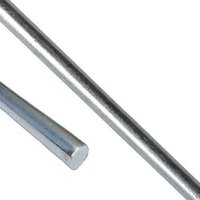 1/4" x 8 Ft, Smooth Round Rod, A307 Steel, Zinc