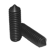 M3-0.5 X 8 mm Socket Set Screw, Cone Point, Coarse, 45H, DIN 914, Black Oxide