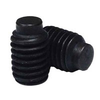 1/4"-20 X 1/2" Socket Set Screw, 1/2 Dog Point, Coarse, Alloy, Black Oxide