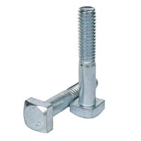 SQMB1234 1/2"-13 X 3/4" Square Head Machine Bolt, A307, Coarse, Zinc