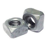 SQN78G 7/8"-9 Square Nut, Grade 2, Low Carbon, Coarse, HDG