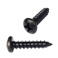 PPTS102BZ #10 X 2" Pan Head, Phillips, Tapping Screw, Type A, Black Oxide