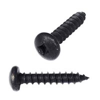 PSQTS10112BZ #10 X 1-1/2" Pan Head, Square Drive, Tapping Screw, Type A, Black Zinc