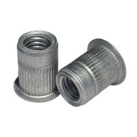 47681 3/8"-16 Knurled Thread Insert, Open End, (.027/.150 Grip), Aluminum