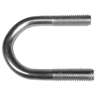 1/2"-13 X 2-1/2" Pipe Size, U-Bolt, Fig.120, 18-8 Stainless