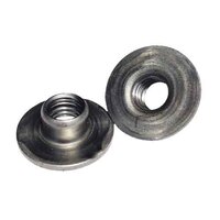 1/4"-20 X 5/16" Barrel, Round Base Weld Nut, Plain