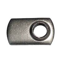 1/4"-20 Spot Weld Nut, Single Tab, Carbon Steel, Plain