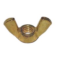 WN010B #10-24 Wing Nut, Coarse, Brass