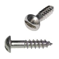 ROUND SLOT WOOD SCREWS SS